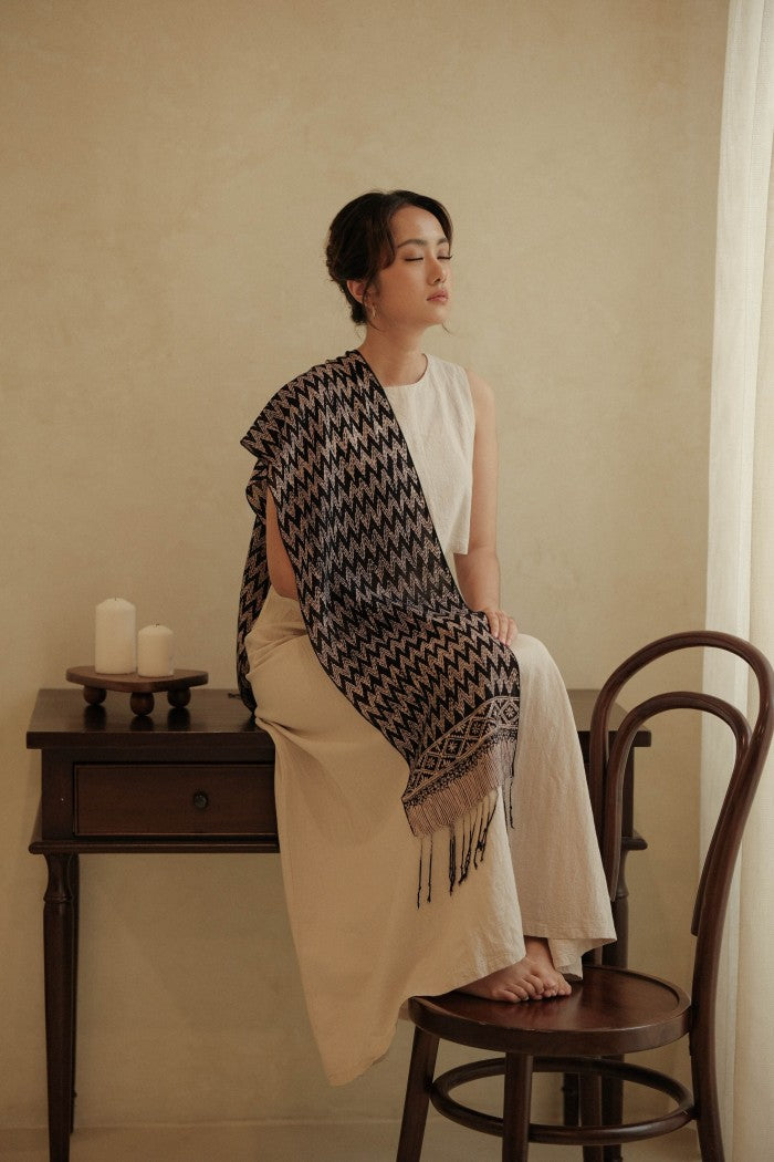 Scarf Batik Rang Rang - Black | DNE
