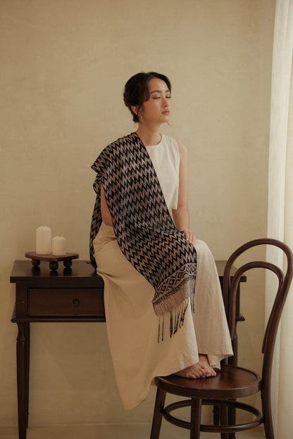 Scarf Batik Rang Rang - Black | DNE