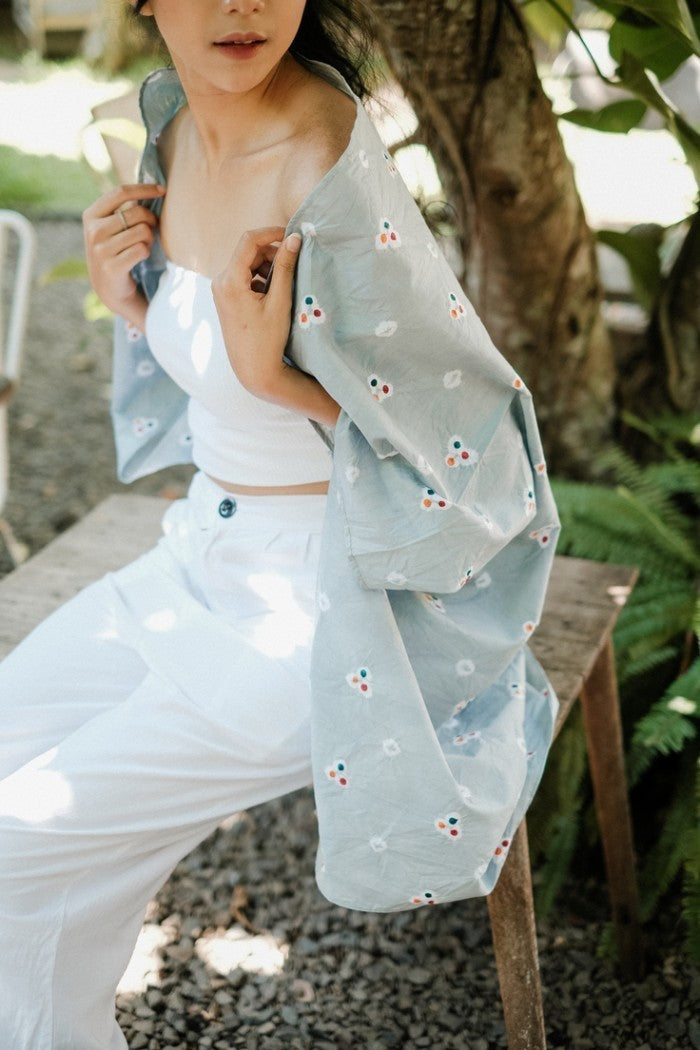 Manika Outer - Blue Grey