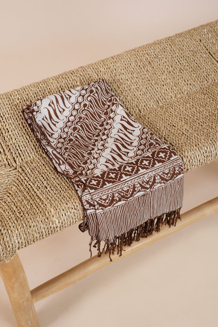 Selendang Batik TCR Parang Brown - 80