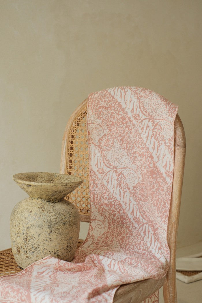 Scarf Batik TCL Parang Bunga Cream