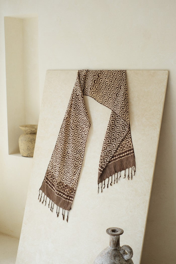 Scarf Batik TCR Ombak Brown