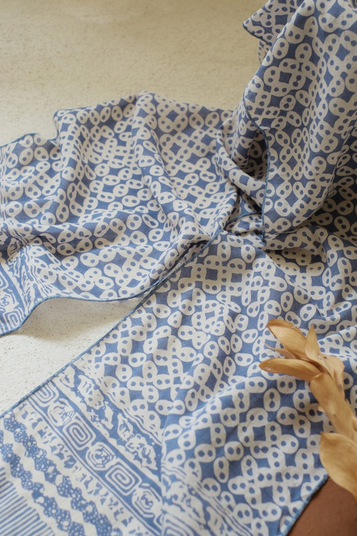 Scarf Batik TCGR Kawung Sen Grey