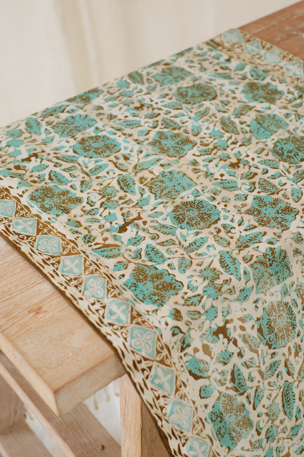 Syal Batik Sutra Green 02 - 55