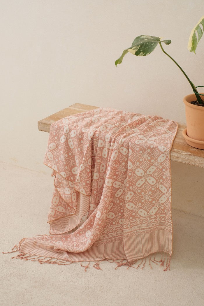 Selendang Batik TCL Kawung Cream - 80