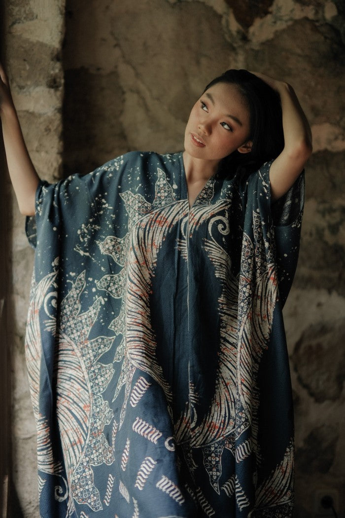 Amira Kaftan Dress Batik 09