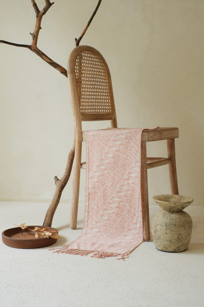 Scarf Batik TCL Parang Kawung Cream