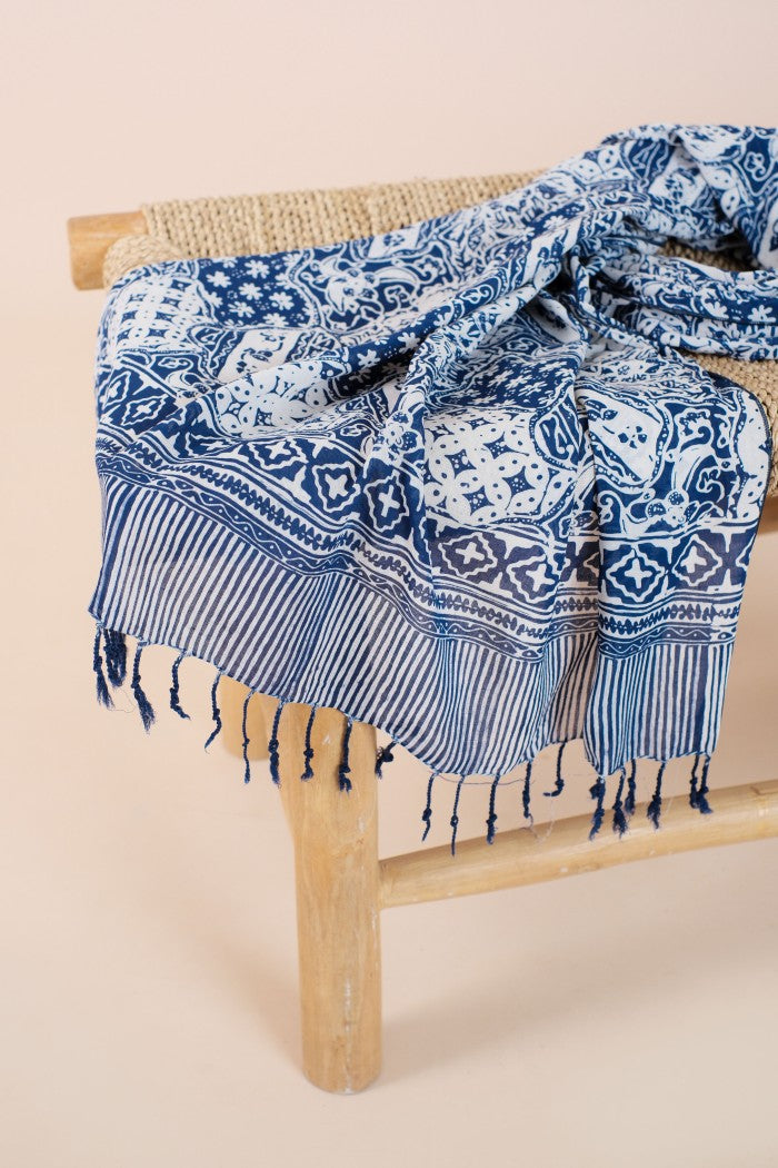 Selendang Batik TCC SJ Blue - 80