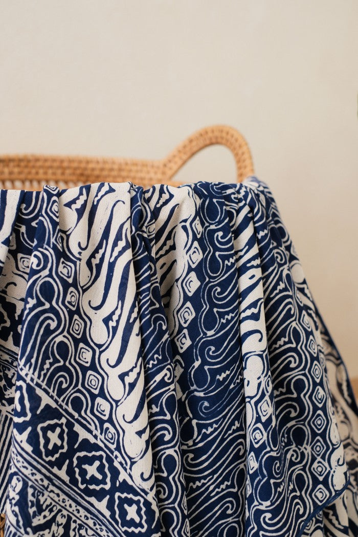 Selendang Batik TCC Parang Blue - 80