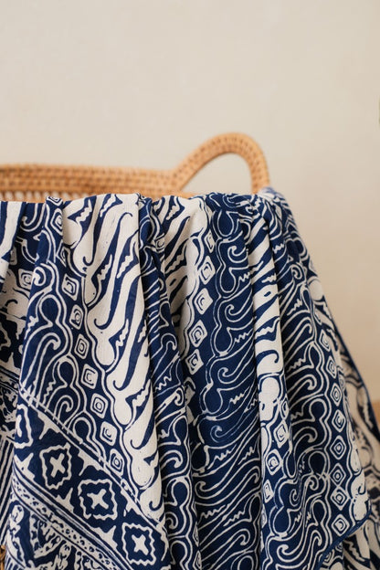 Selendang Batik TCC Parang Blue - 80