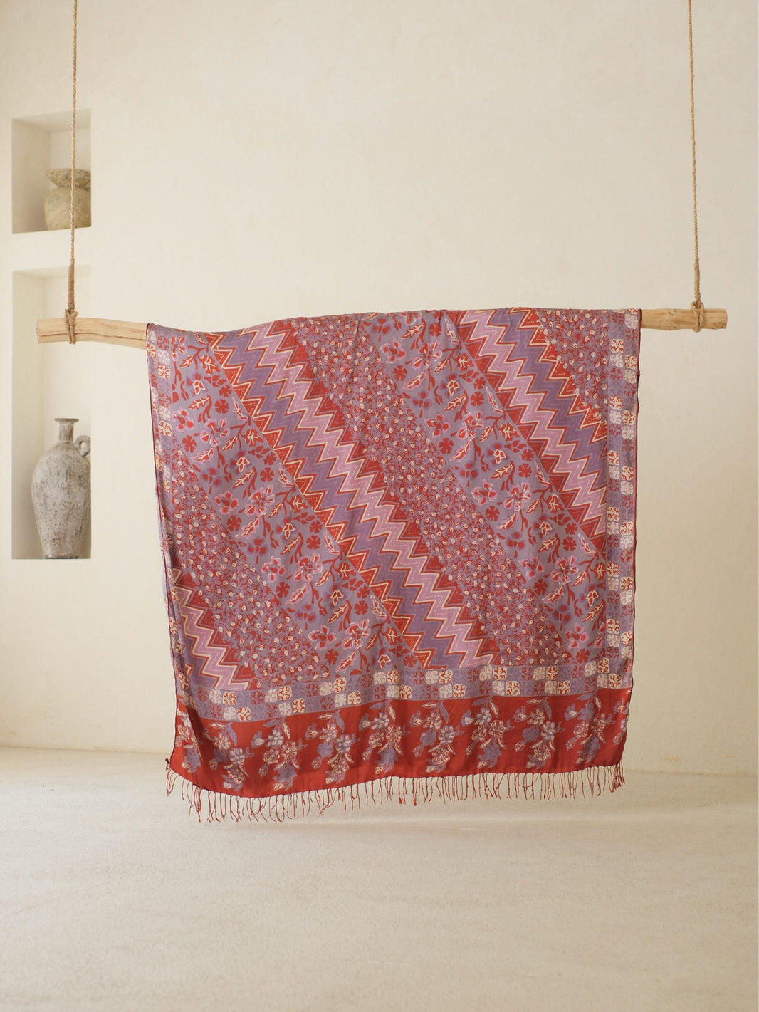 Selendang Sutra Batik Tulis - Rimba Jawi