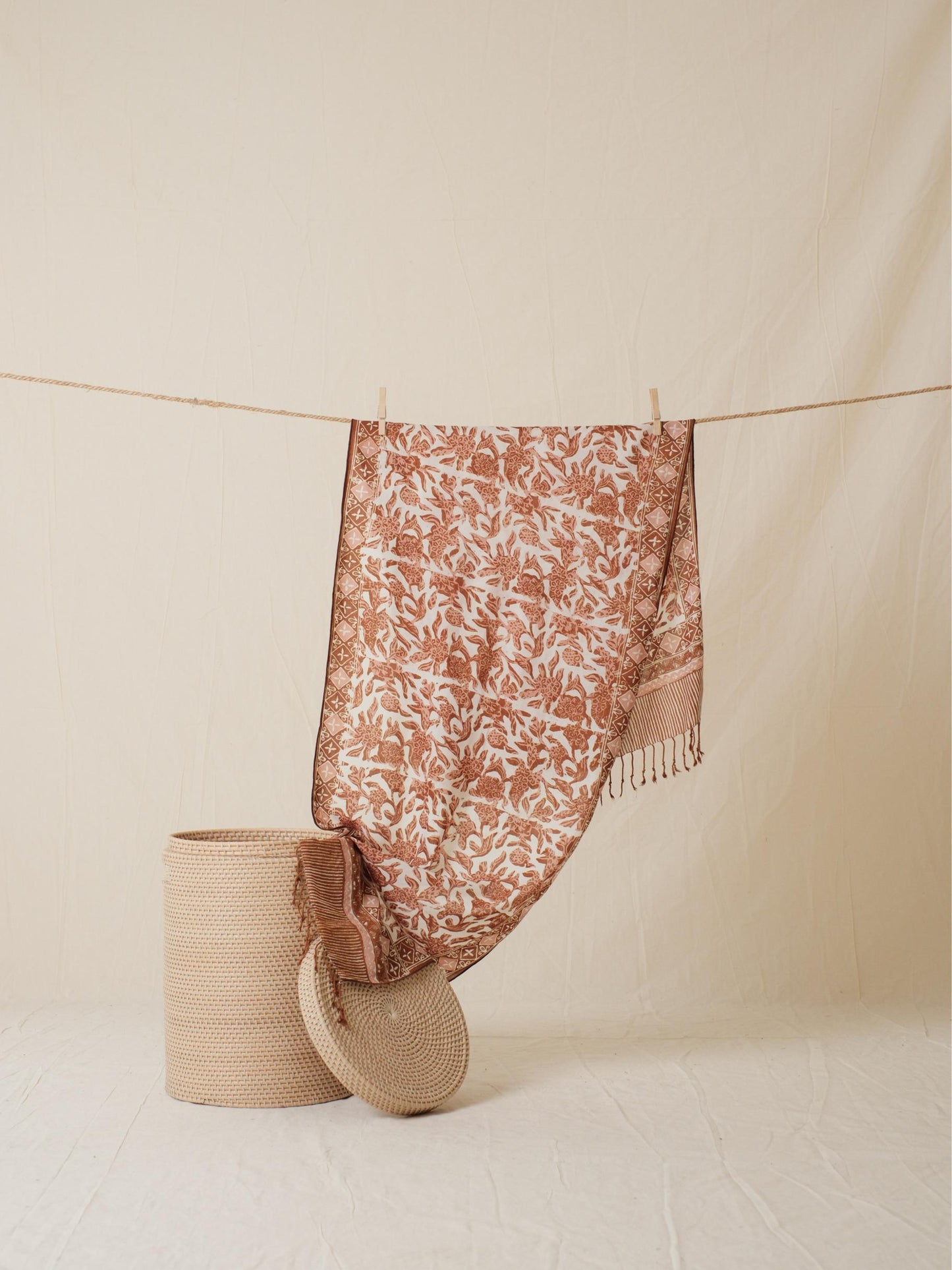 Scarf Batik 50 - Rimbun Alas - Brown | DNR