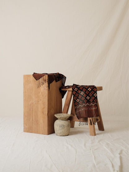 Scarf Batik Kopi Kawung - Sogan | DNF