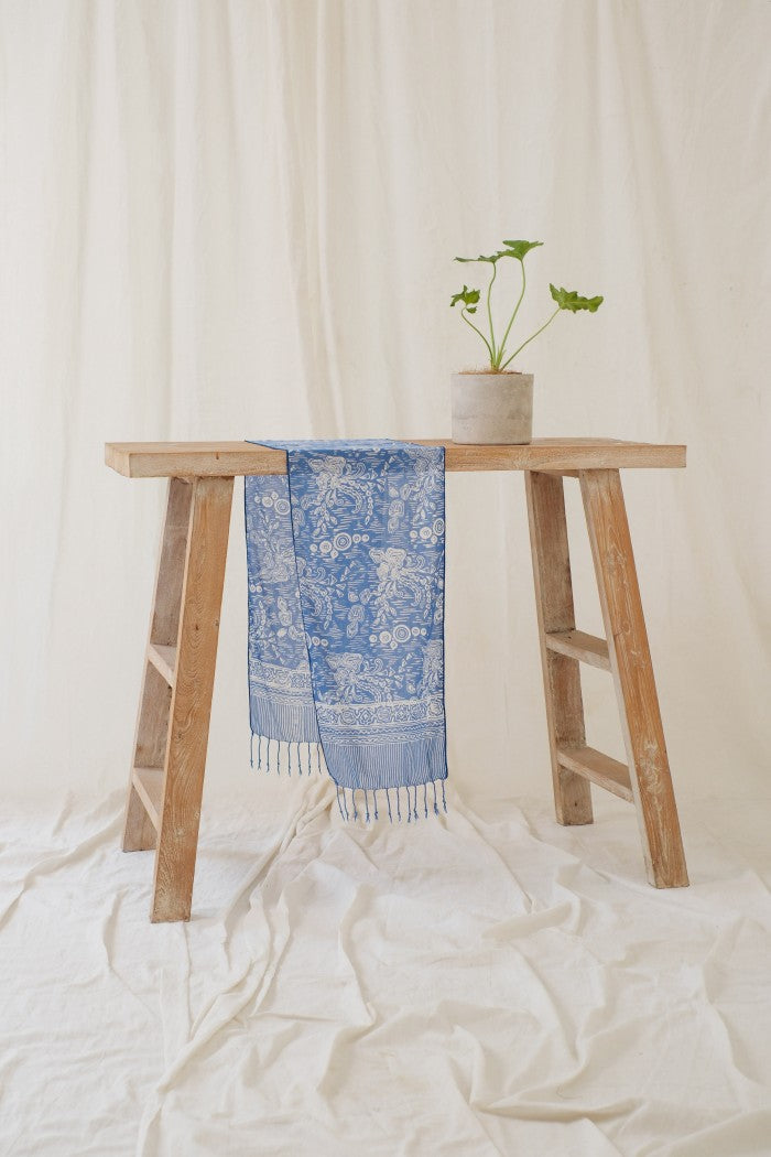 Scarf Batik B71 Blue