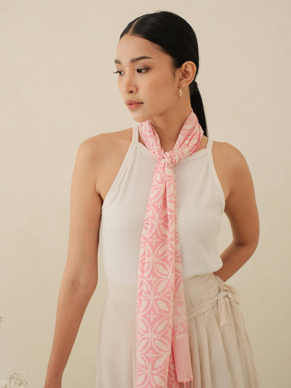 Scarf Batik TCA Kawung 5 Pink