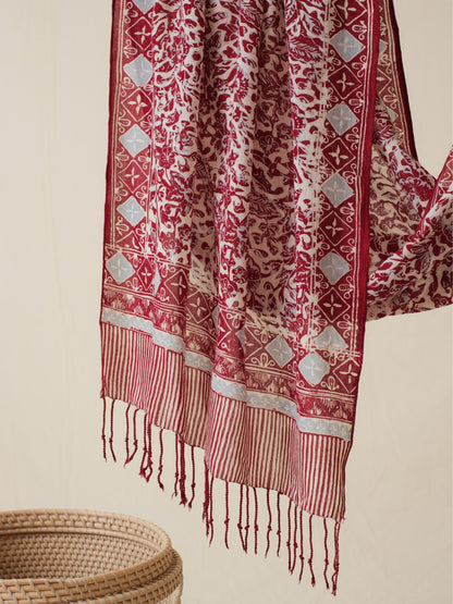 Scarf Batik 50 - Menari - Red | DNN