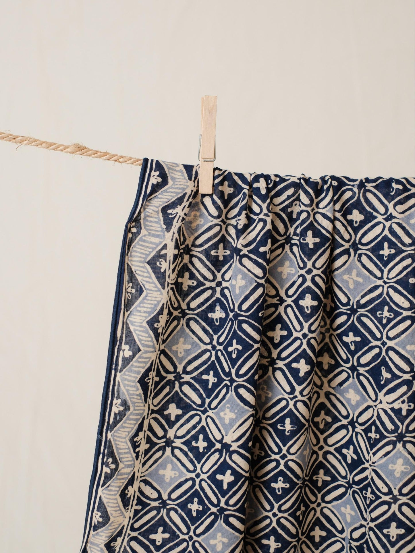 Scarf Batik 50 - Kawung - Blue | DNC