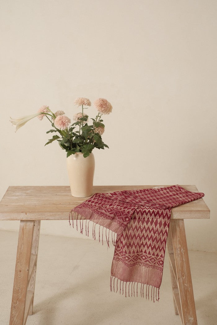 Scarf Batik Rang Rang - Maroon | DNN