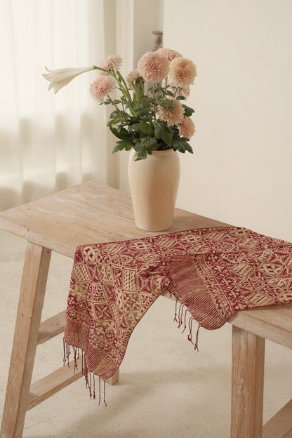 Scarf Batik Tambal - Maroon | DNN