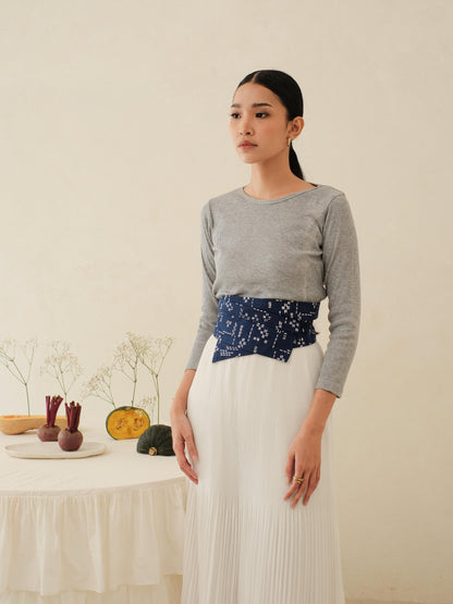 Nara in Blue - Obi Belt Batik