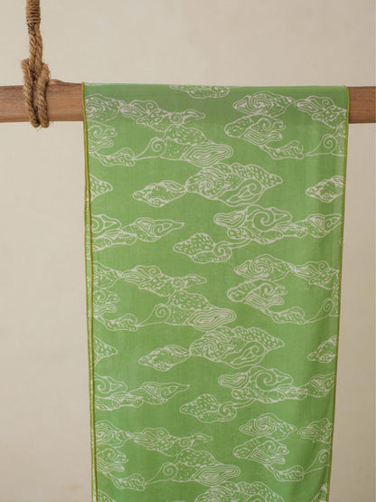 Batik Ratu - Scarf Batik i11 Mega Mendung - Green
