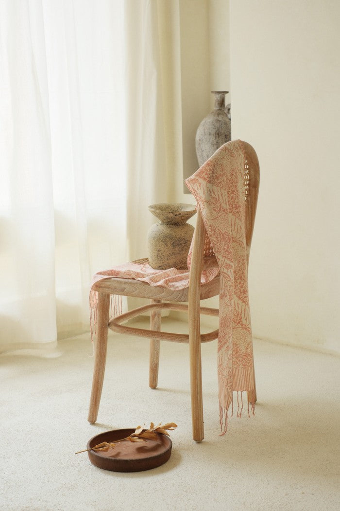 Scarf Batik TCL Parang Bunga Cream