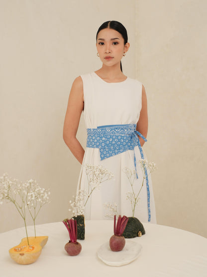 Ayla in Blue - Obi Belt Batik