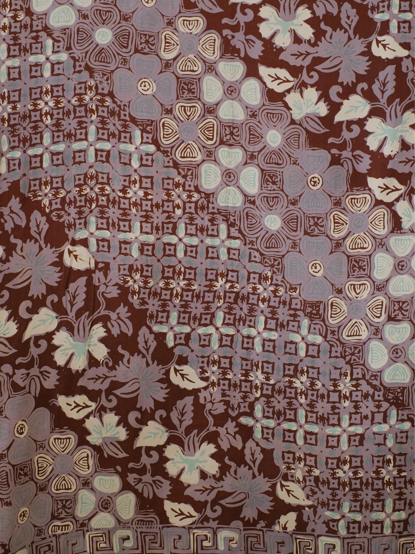 Selendang Sutra Batik Tulis - Semanggi - Blue