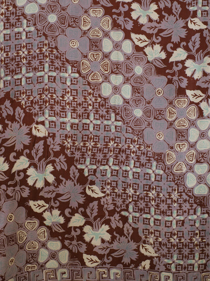 Selendang Sutra Batik Tulis - Semanggi - Blue