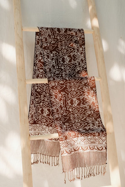 Scarf Batik TCR Mega Mendung Brown