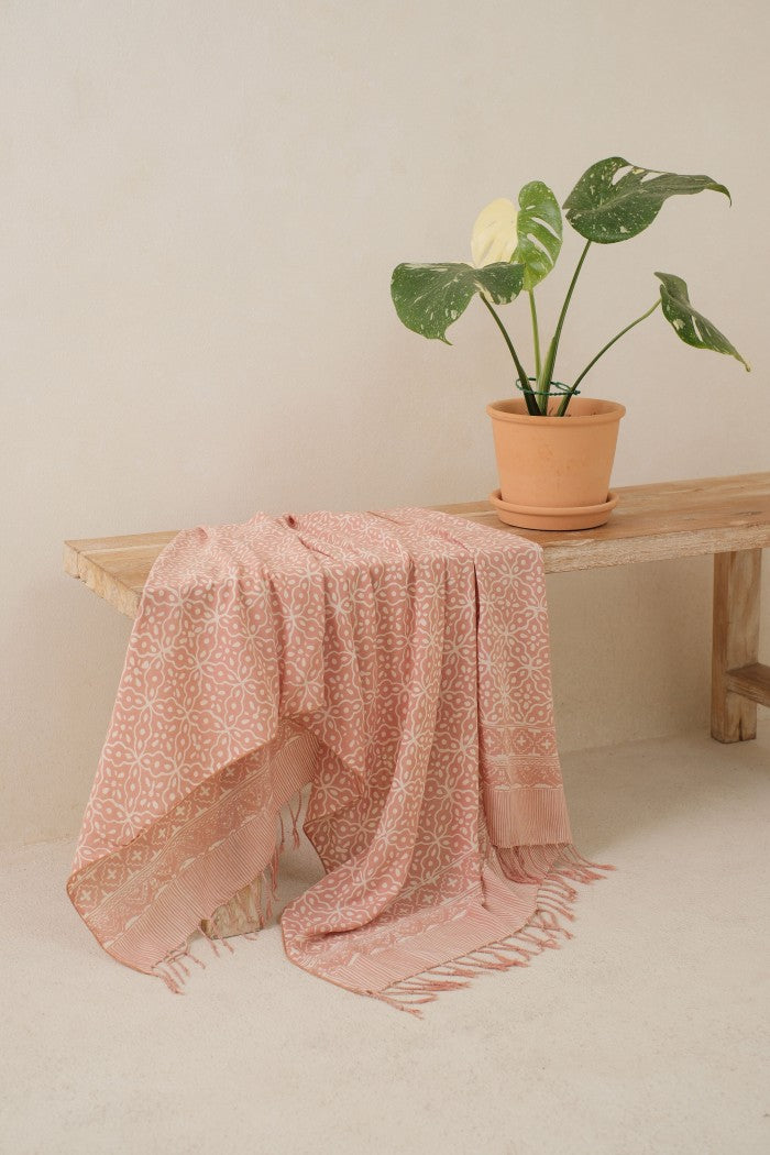 Selendang Batik TCL Kawung 2 Cream - 80