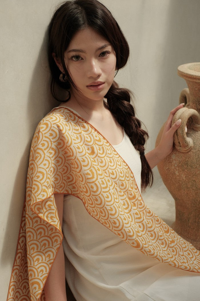 Scarf Batik Ombak - Yellow | TCK