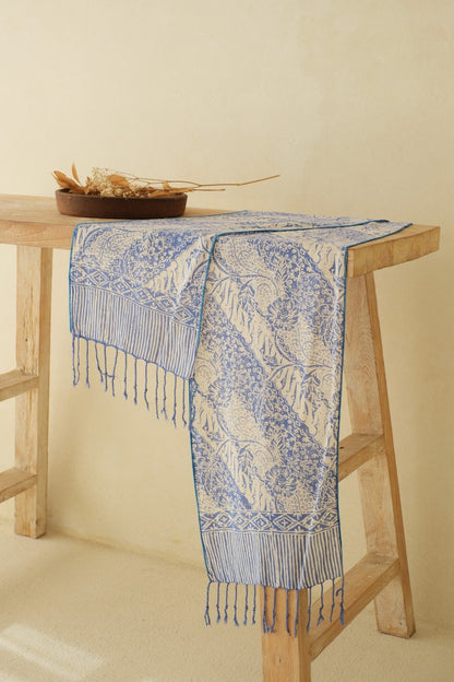 Scarf Batik TCGR Parang Bunga Grey