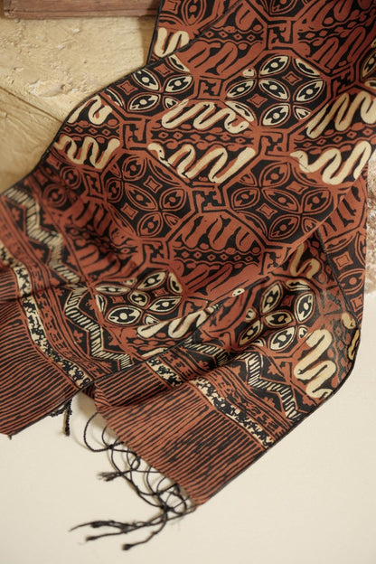 Scarf Batik Tambal Besar - Sogan | TCF