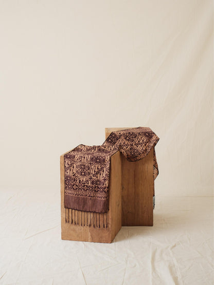 Scarf Batik Tambal Kombi - Brown | DNR