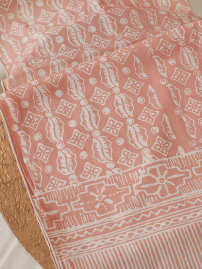 Scarf Batik Ceplok Wibowo - Cream