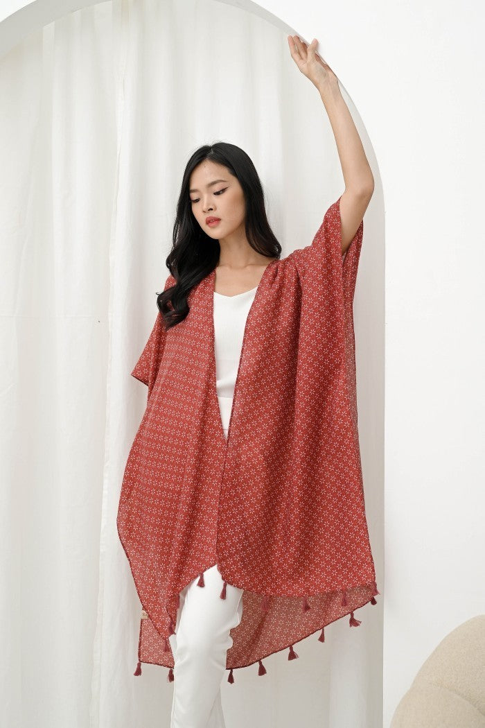 (DEFECT SALE)- Fara Outer in Red