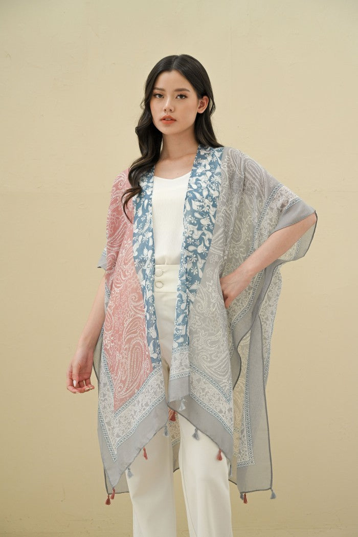 (DEFECT SALE) - Laksmi Blue Pink Outer