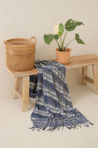 Selendang Batik TCC Parang Blue - 80