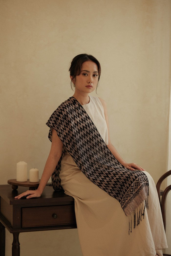Scarf Batik Rang Rang - Black | DNE