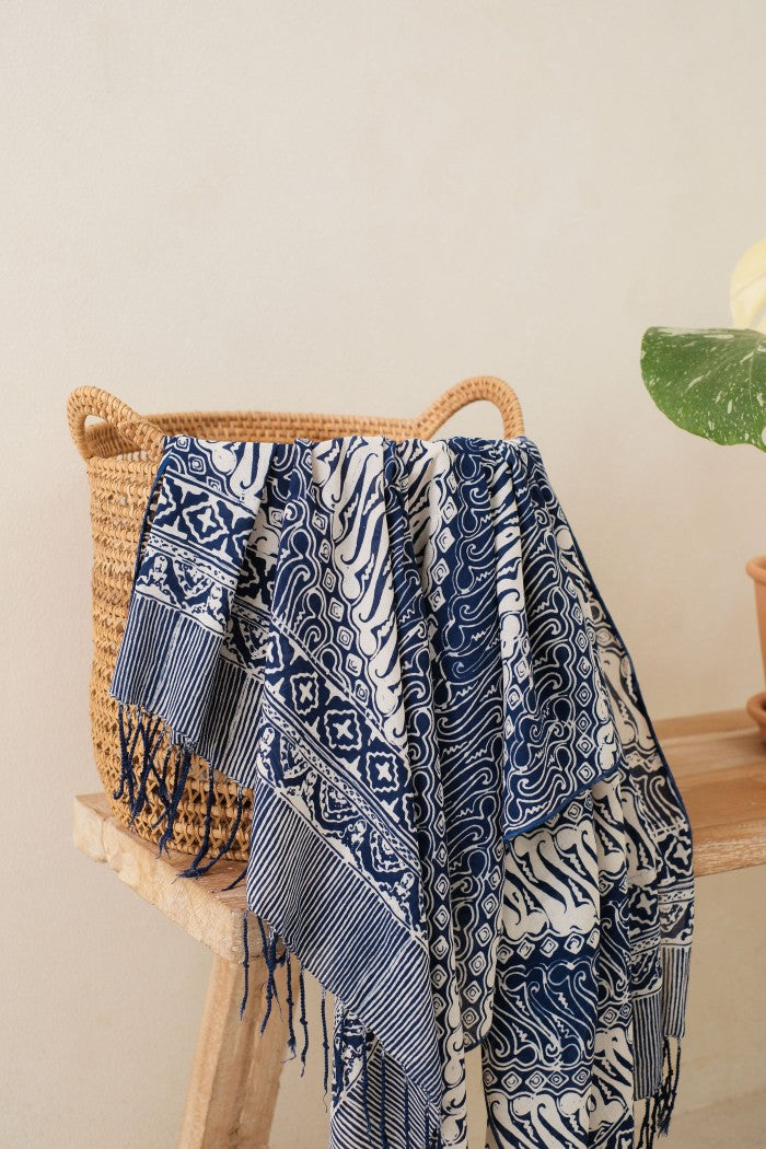 Selendang Batik TCC Parang Blue - 80