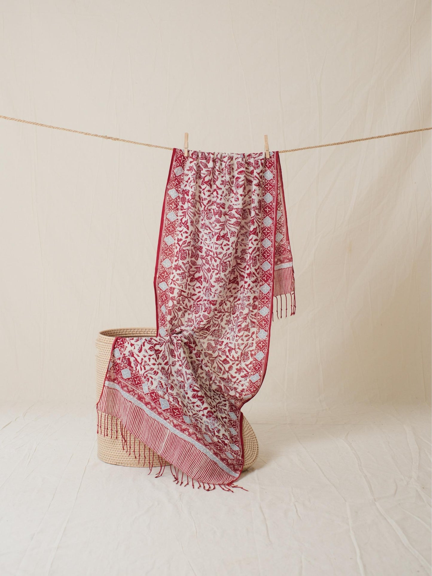 Scarf Batik 50 - Rimbun Alas - Red | DNN