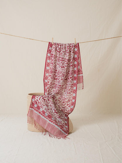Scarf Batik 50 - Rimbun Alas - Red | DNN