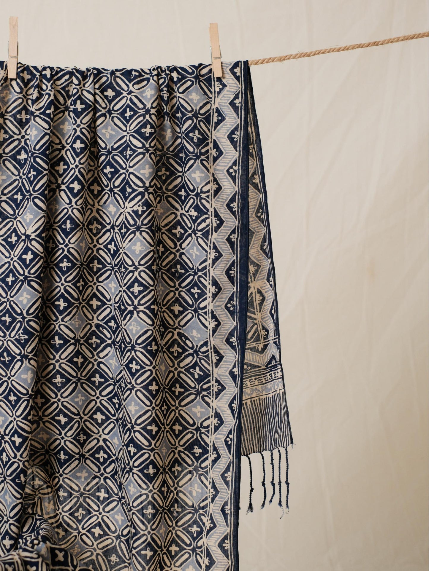 Scarf Batik 50 - Kawung - Blue | DNC