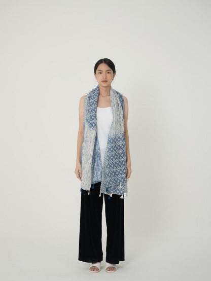 (DEFECT SALE) Raras Blue Shawl