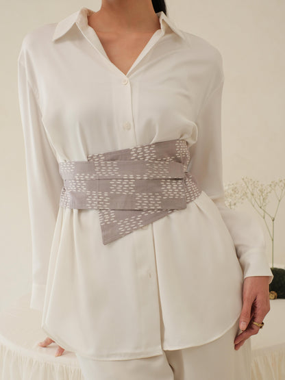 Citra in Grey - Obi Belt Batik