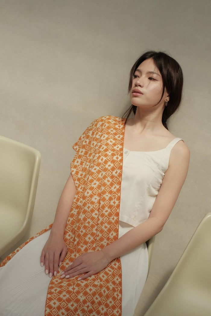 Scarf Batik Kawung 4 - Yellow | TCK