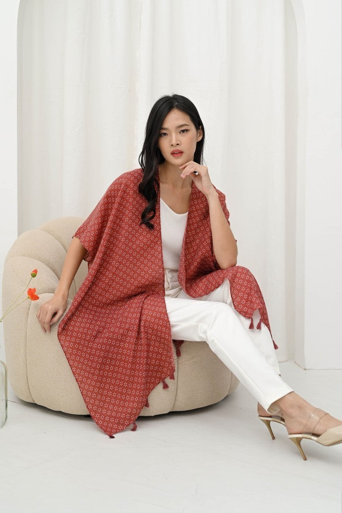 (DEFECT SALE)- Fara Outer in Red