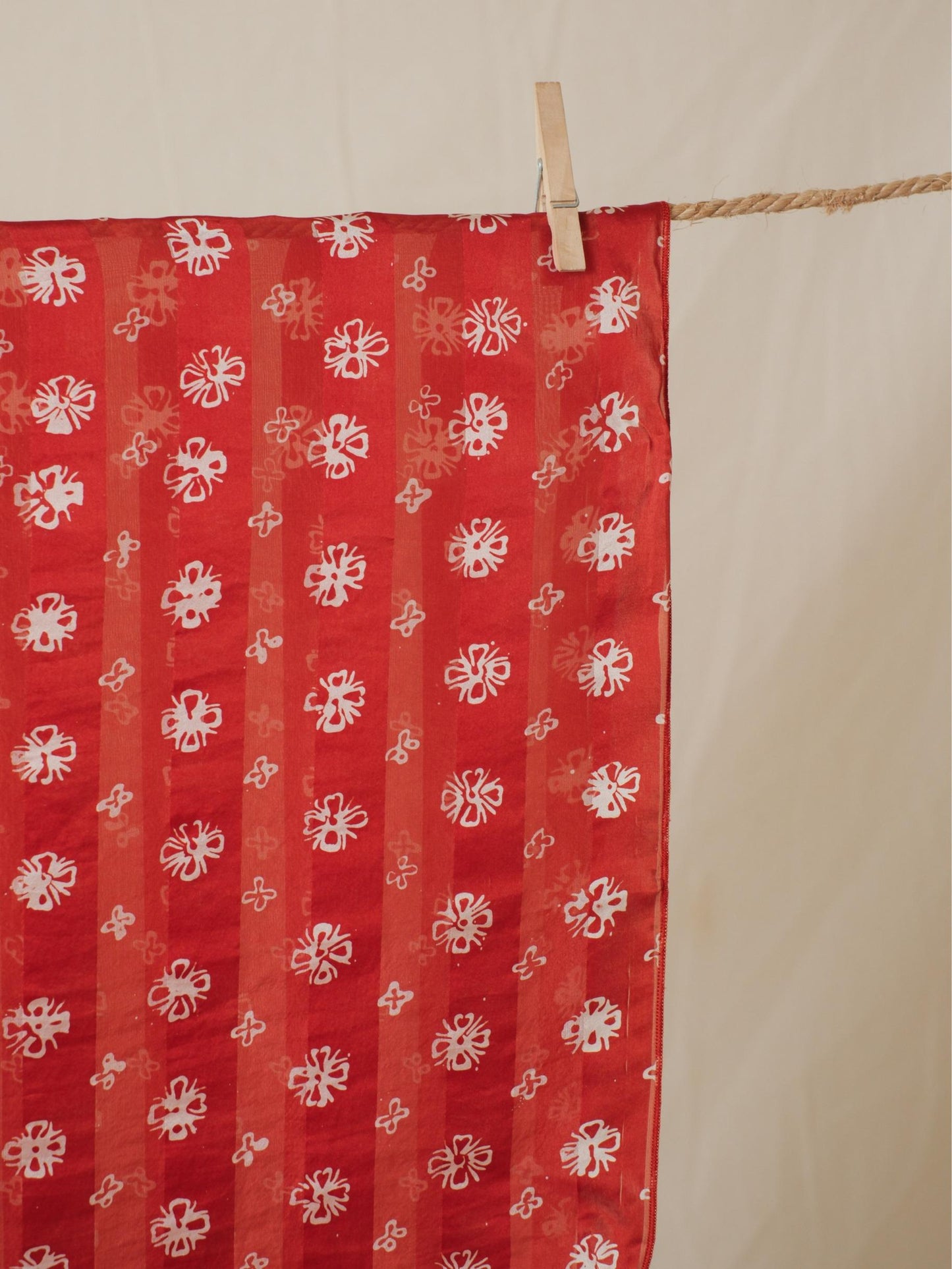 Syal Batik Sutra - Truntum - Red - 35