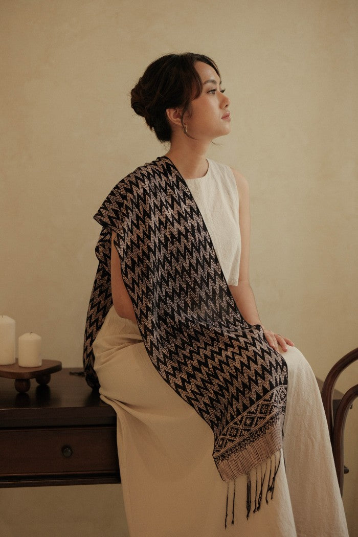 Scarf Batik Rang Rang - Black | DNE